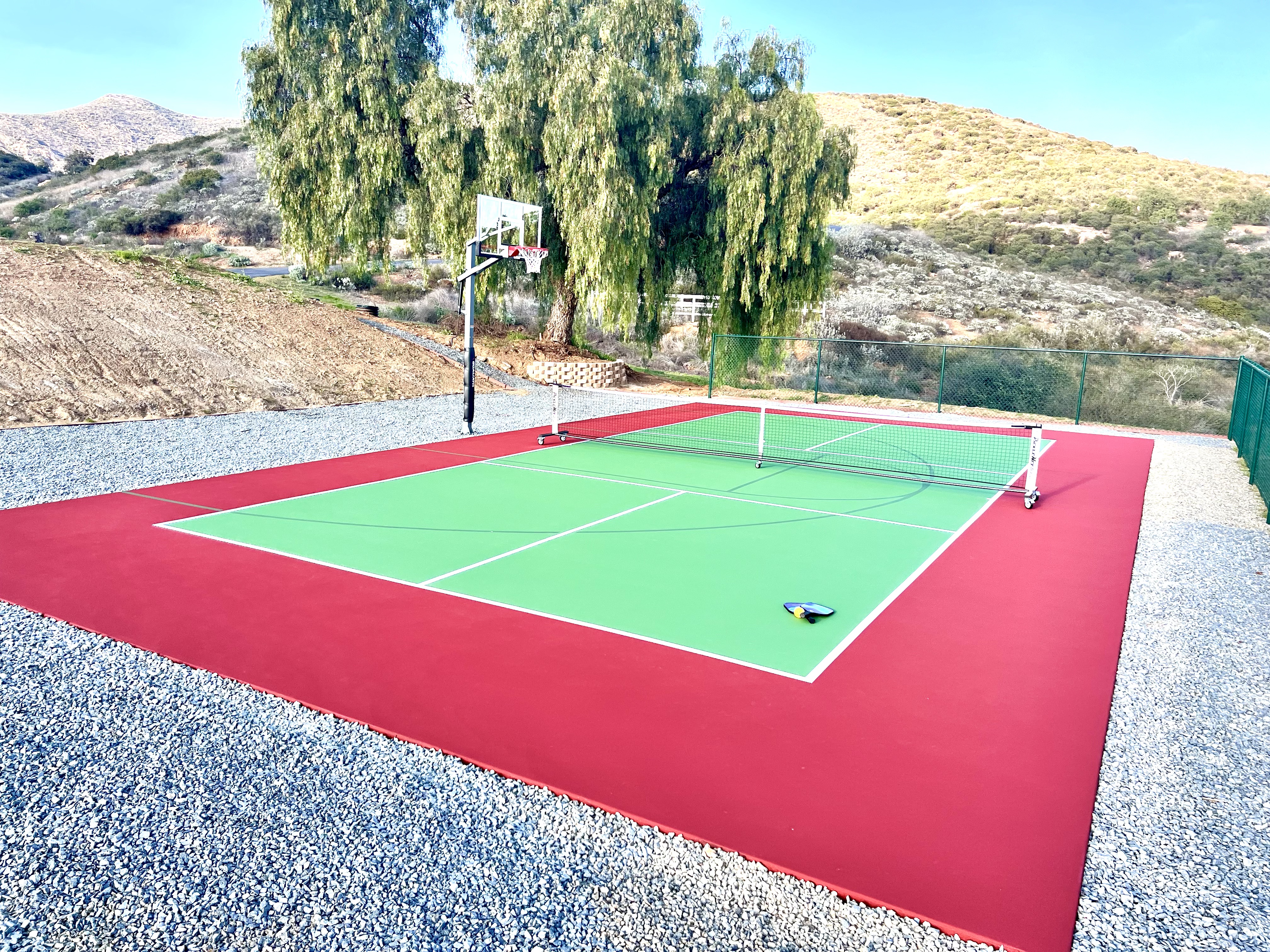 Hot tub amenity with sunset views over wine country