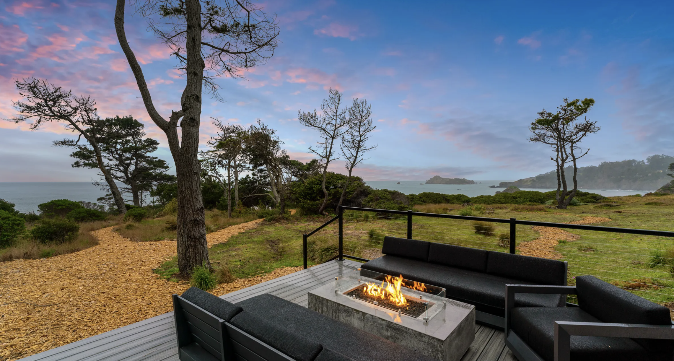 Oceanfront Anchor Bay Estate in Northern California with Panoramic Views