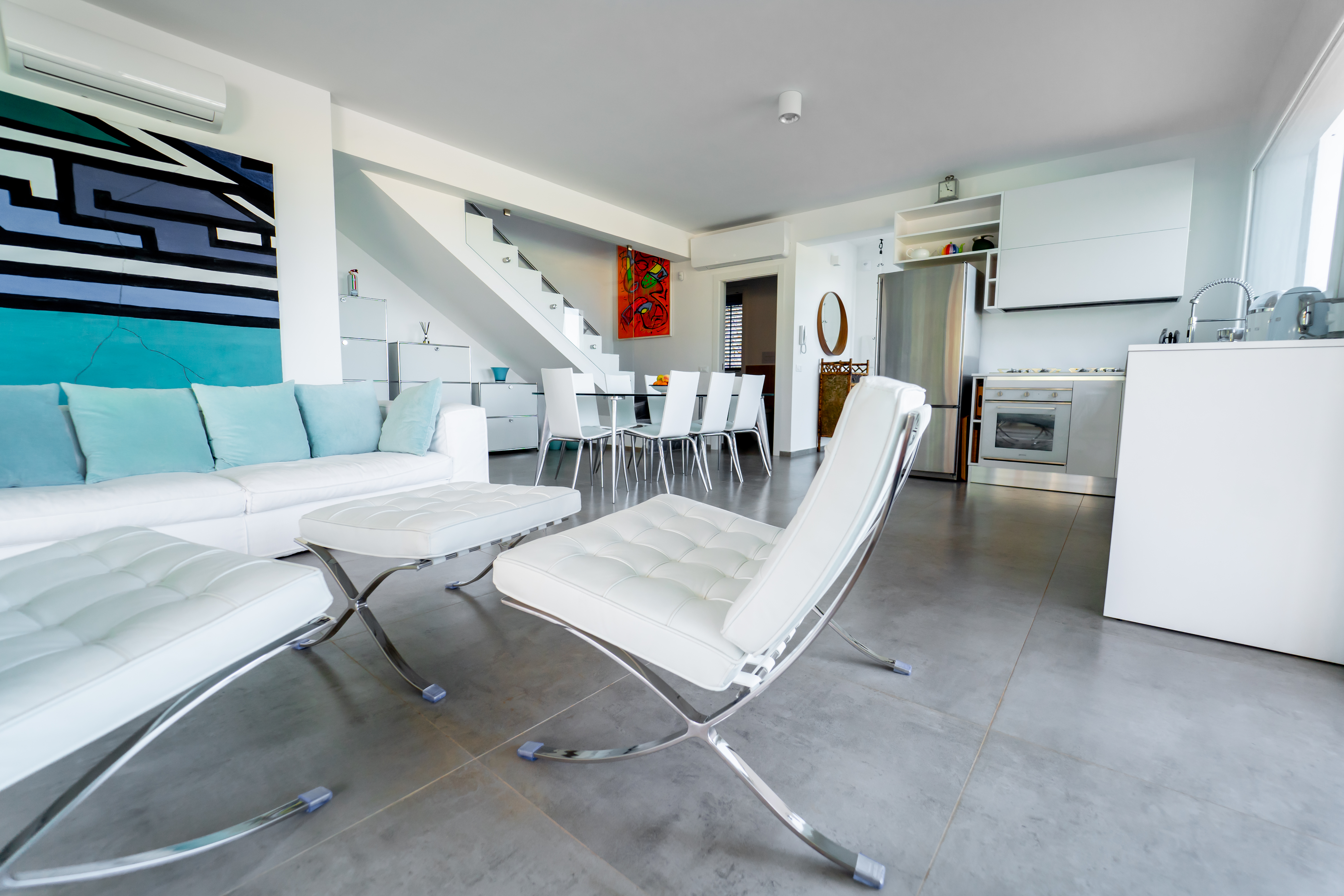 Interior living spaces perfect for wedding preparations