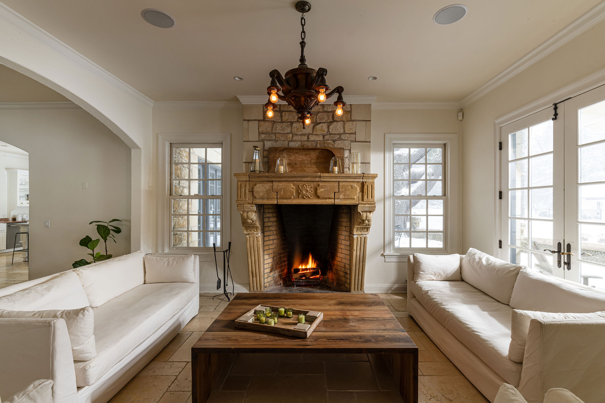 Interior living and gathering spaces